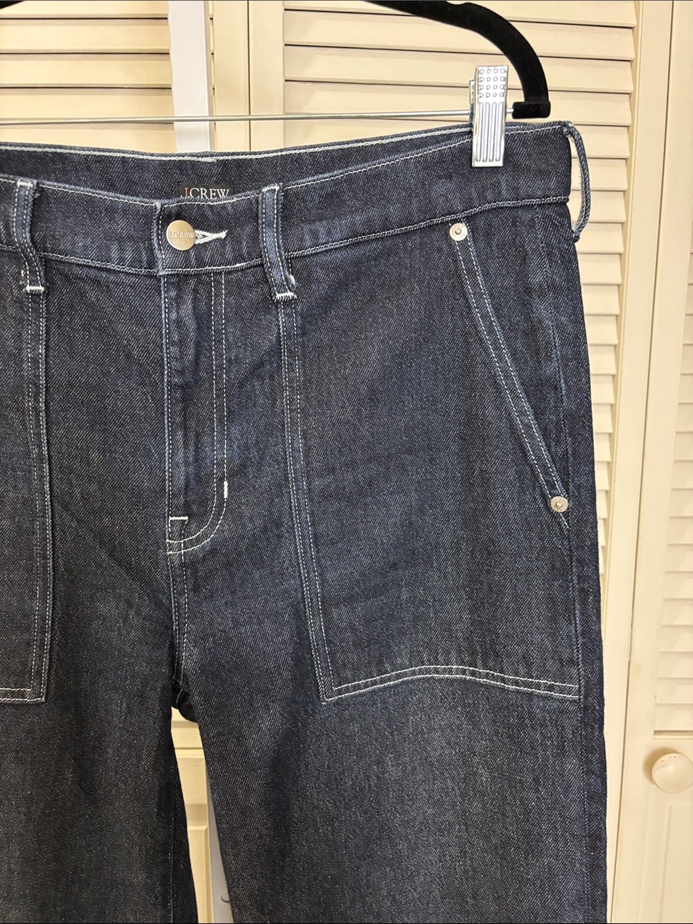 J. Crew Camp-Pocket Wide-Leg Indigo Wash Jean Size 29 - Picture 7 of 14